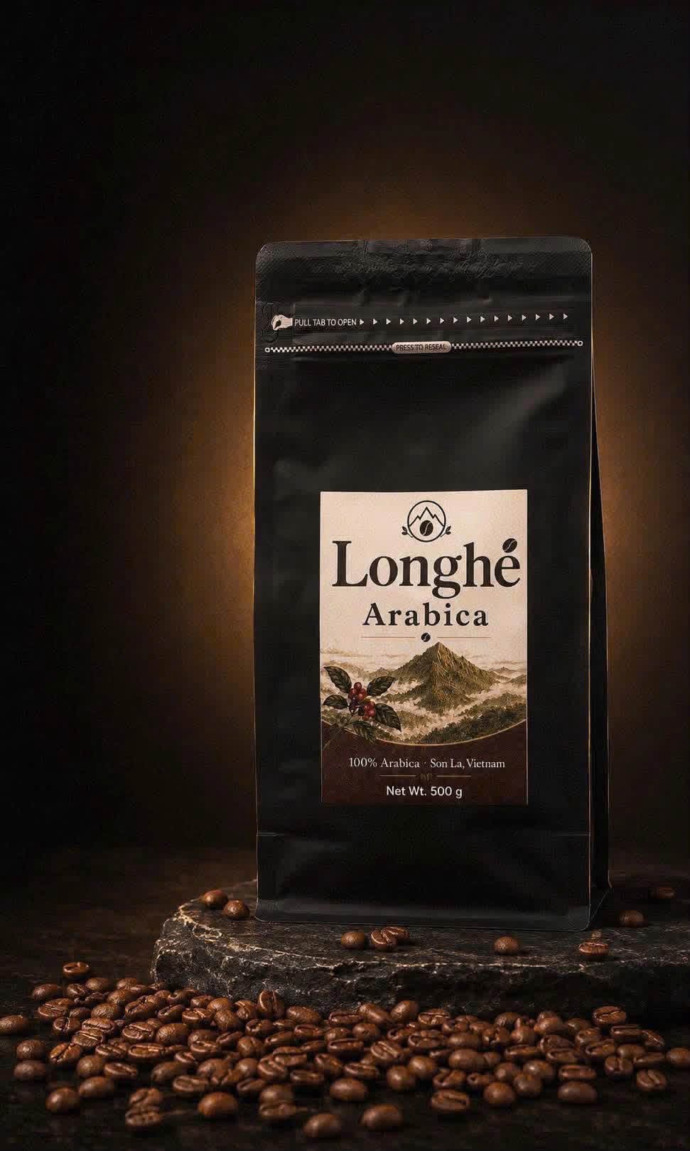Cà phê Arabica Long Hẹ